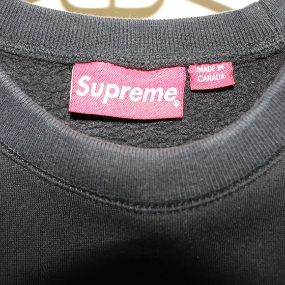 Supreme Black on Black Bogo Crew Neck Size Small - Picture 4 of 5